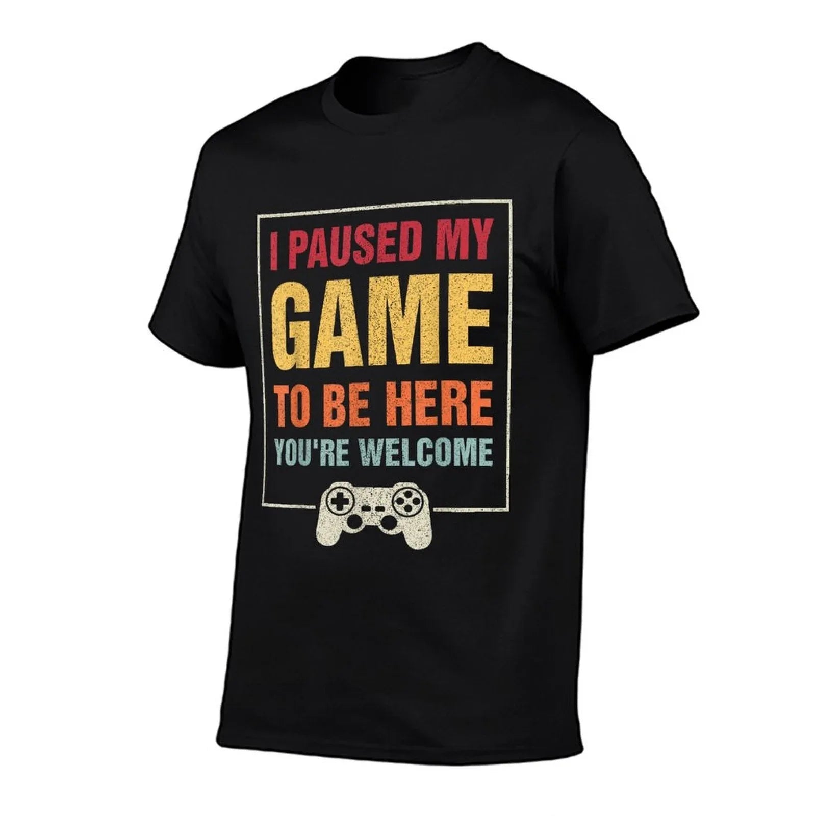 I Paused My Game To Be Here Funny Gamers Gifts Menn Boys  Classic T-Shirt