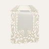 Light Beige Table Runner with European Embroidery – Rustic Vintage Decor