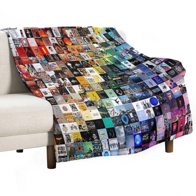 Rainbow Musical Full Album Collage Multi-functional Throw Blanket
