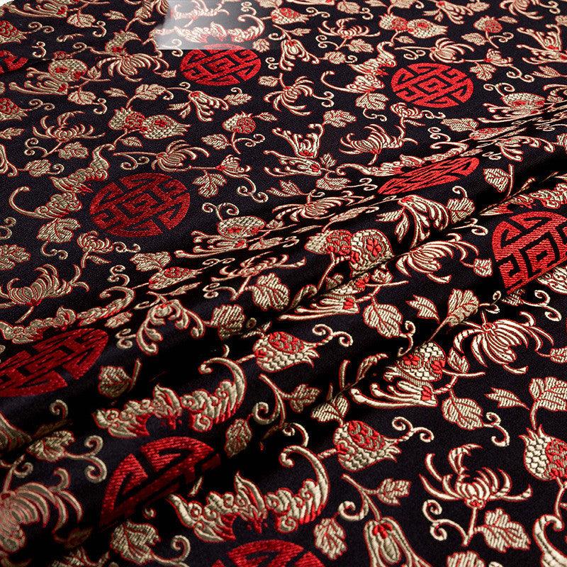 Beautiful Imitation Silk Pomegranate Fabric