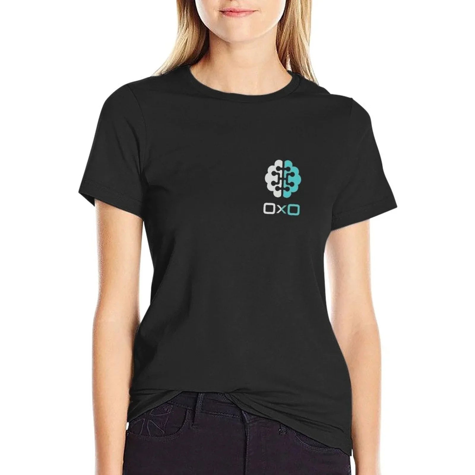 0x0 BOLD  Ribbed Collar T-Shirt
