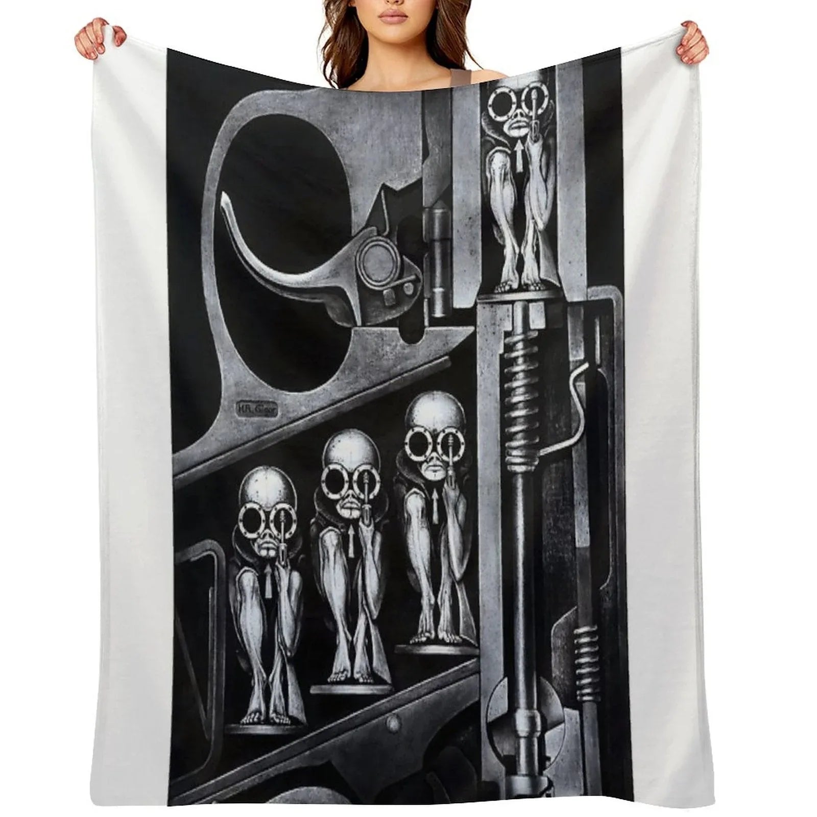 Hans Ruedi Giger Art Throw Blanket