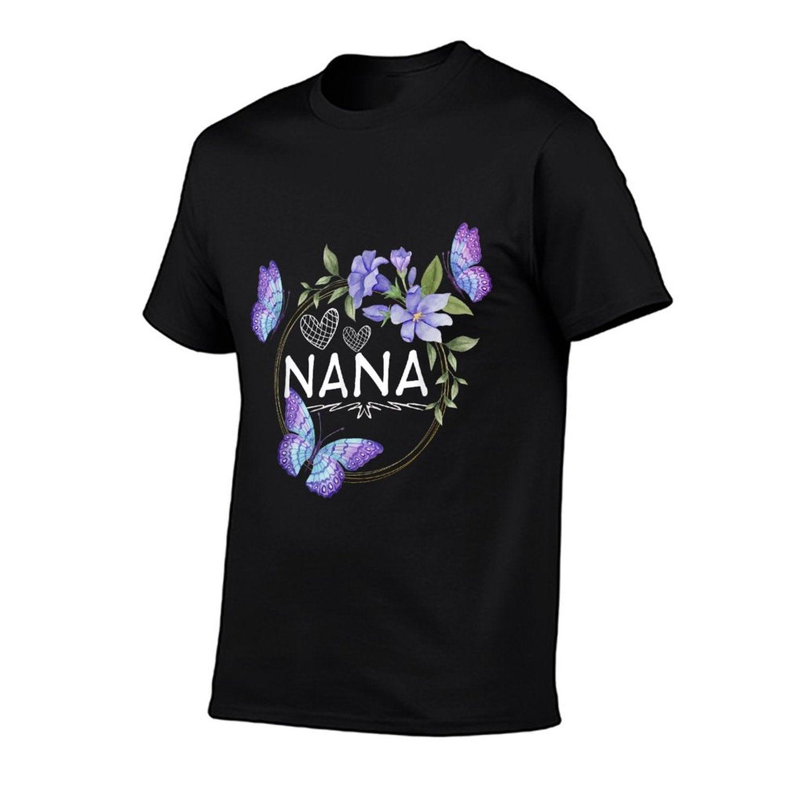 Nana Shirt For Women with Butterflies Mother's Day T-Shirt