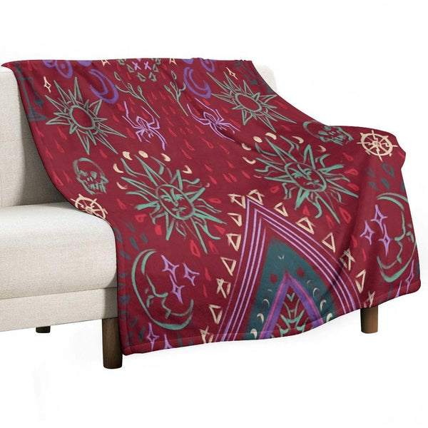 Mollymauk's Coat, Front Panels Throw Blanket