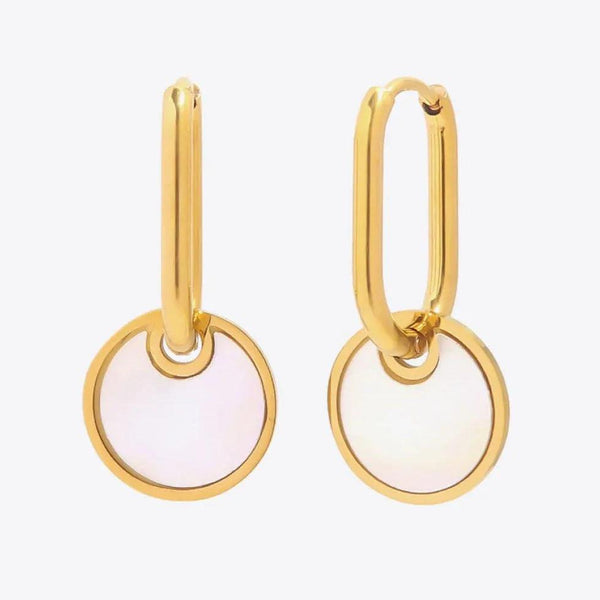 Gold Mother-Of-Pearl Drop Earrings - Gifts for You 'n Me