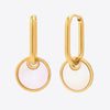 Gold Mother-Of-Pearl Drop Earrings