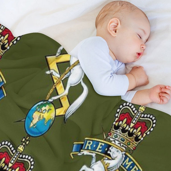 REME Royal Electrical And Mechanical Engineers Capbadge Velvety-soft Throw Blanket
