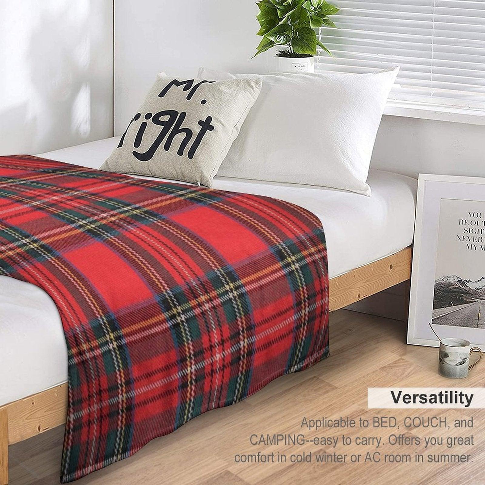 Royal Stewart Tartan Throw Blanket
