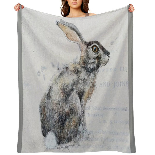 Hare Anti-pilling Throw Blanket