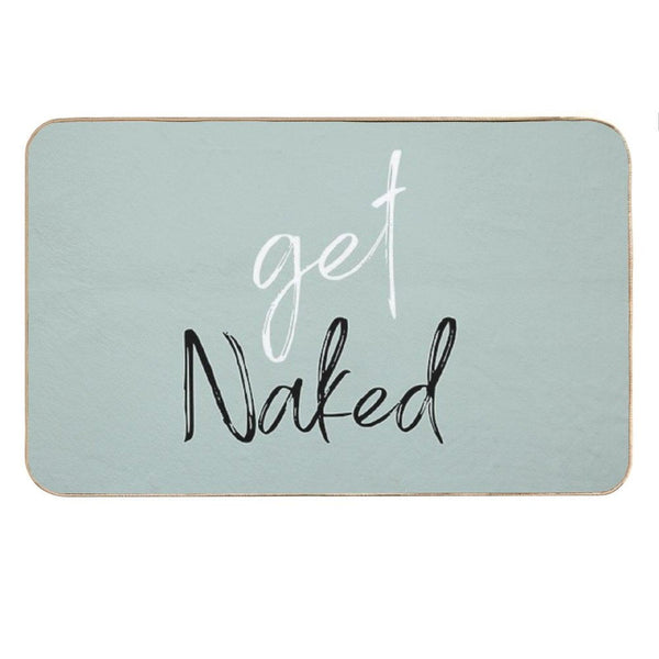 Get Naked Funny Bathroom Bath Mat