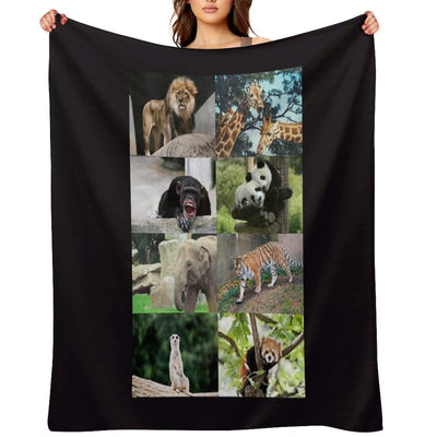 Columbus Zoo Anti-pilling Throw Blanket
