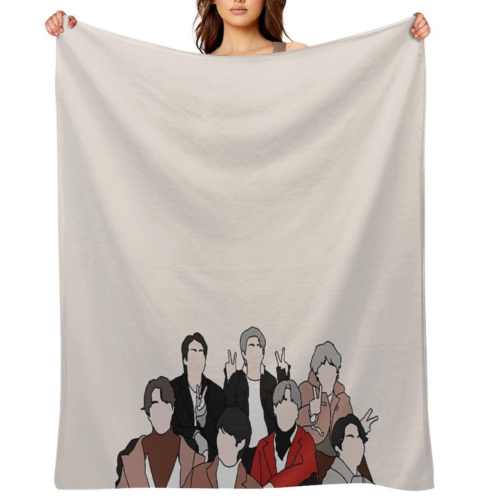 Kpop Bts Throw Blanket