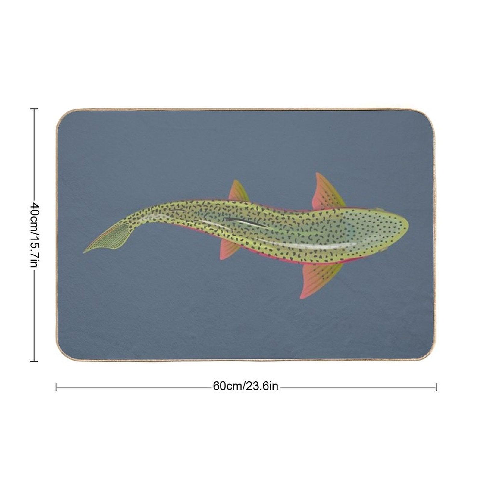 Trout From Above Bath Mat