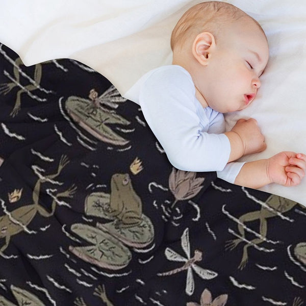 The Frog Prince Anti-pilling Throw Blanket