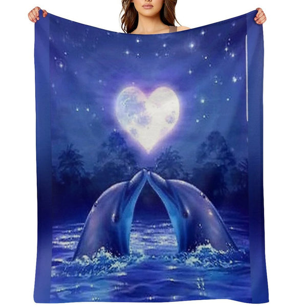 Dolphin Lightweight Throw Blanket