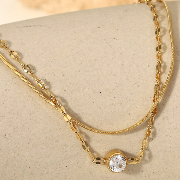 Double-Layered Herringbone Diamond Bracelet