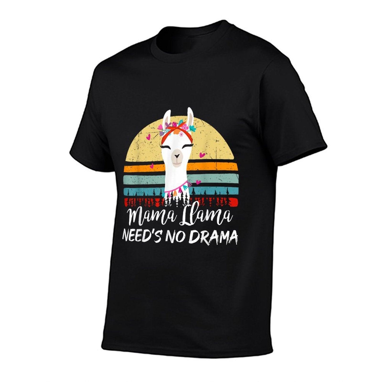 Funny Mama-Llama Needs No Drama Women Mom Mothers Day Gift T-Shirt