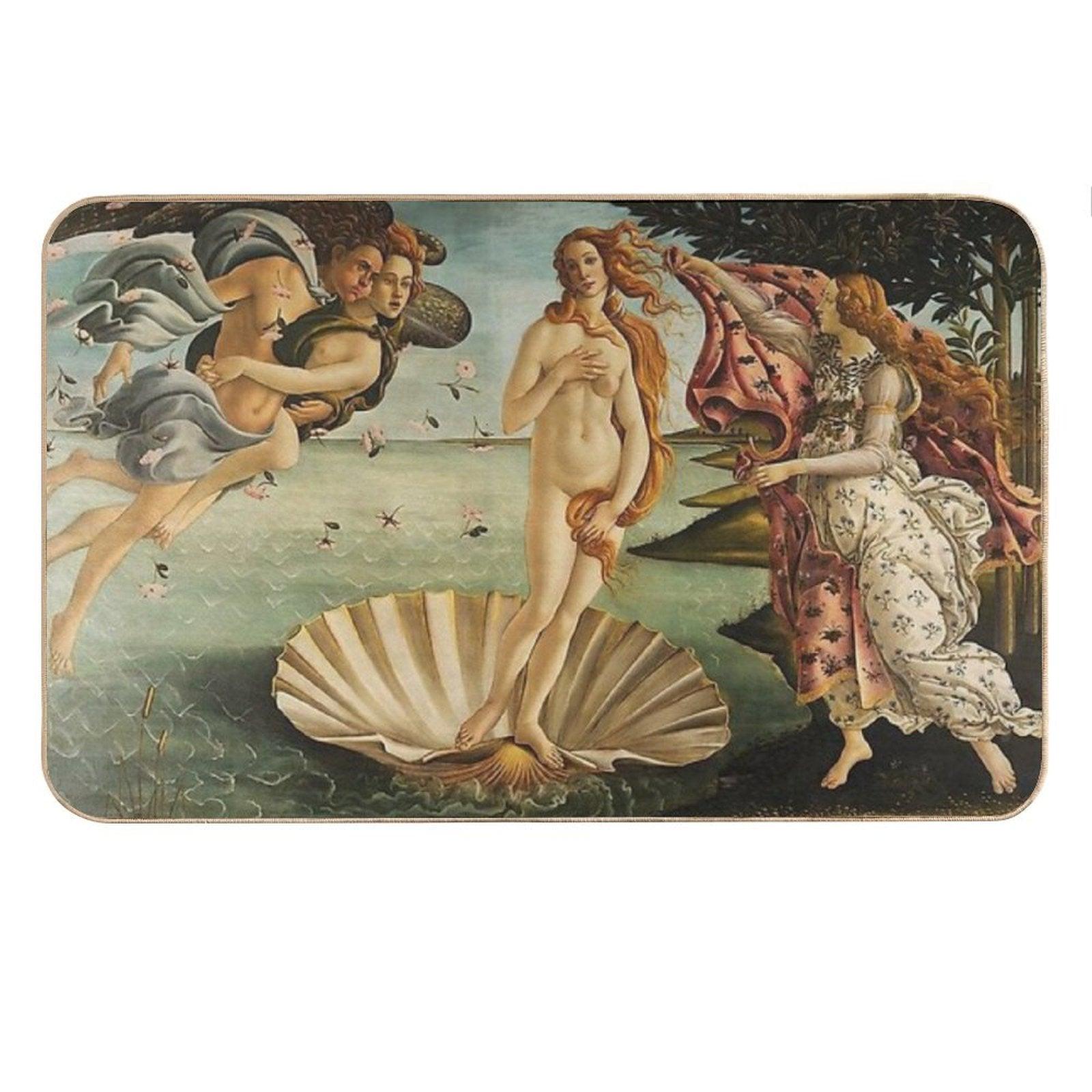 The Birth of Venus Renaissance Painting Bath Mat
