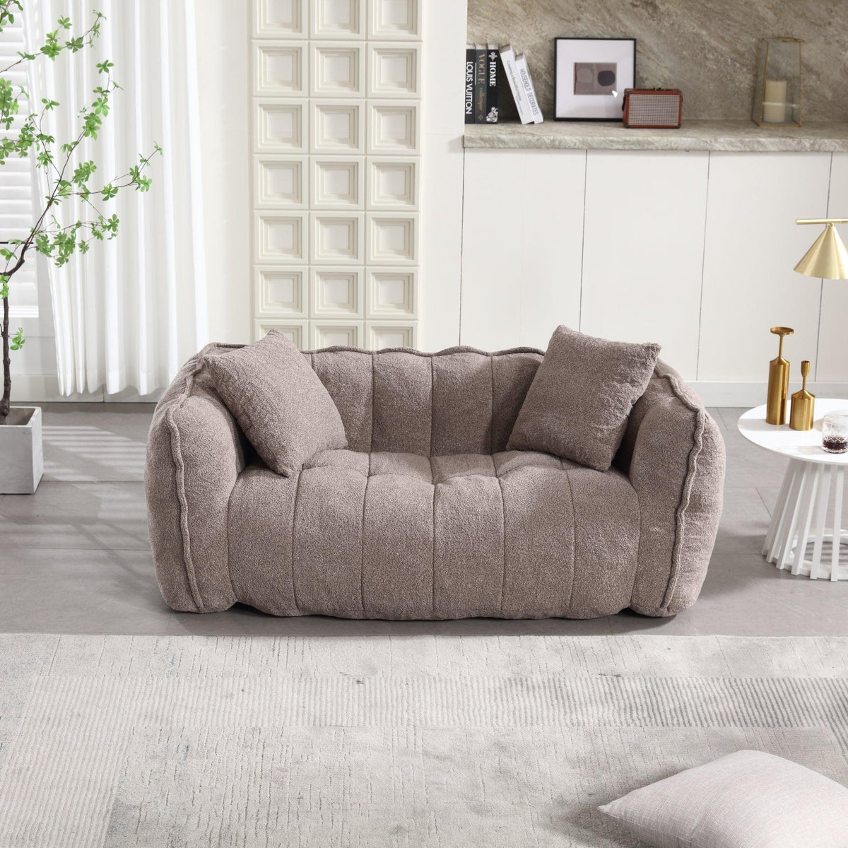 Cozy Beanbag Chair with High Resilience Foam Core