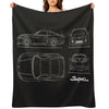 The Supra Blueprint Travel-friendly Throw Blanket