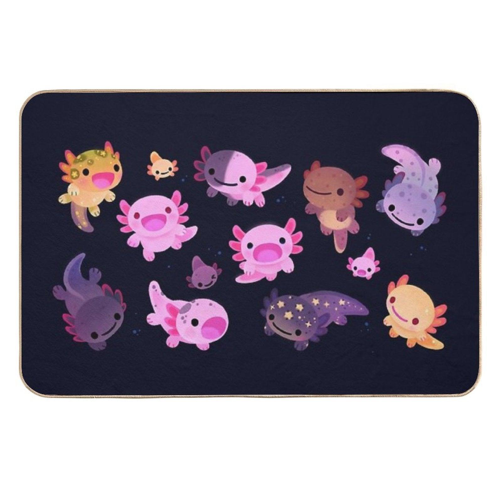 Happy Axolotl  High-Traffic Bath Mat