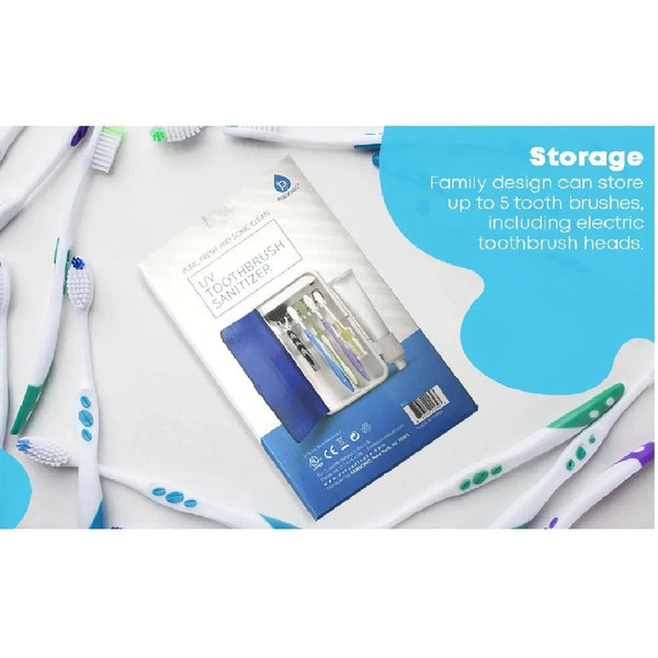Wall Mountable Portable UV Toothbrush Sanitizer - Gifts for You 'n Me
