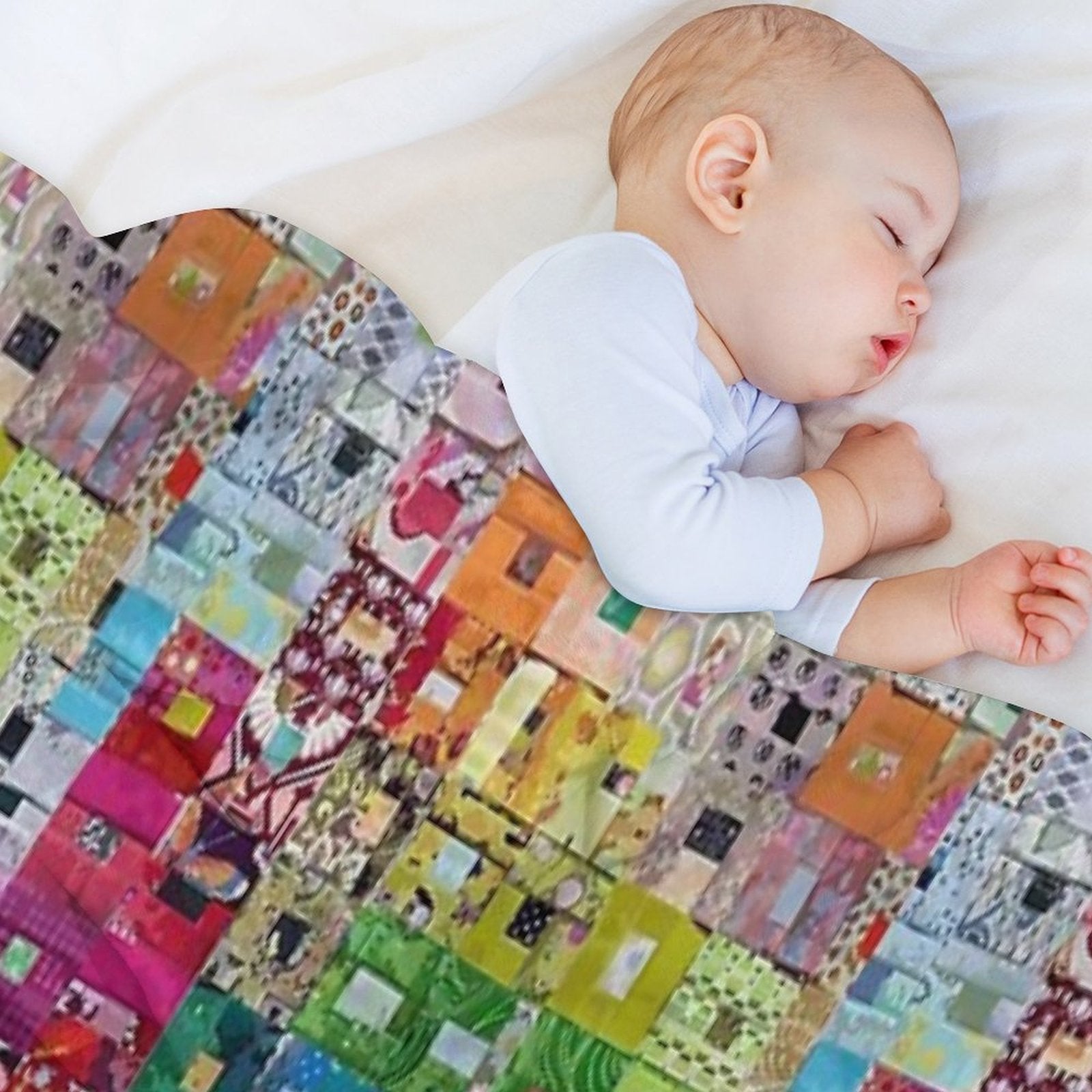 Patchwork Easy Care Throw Blanket