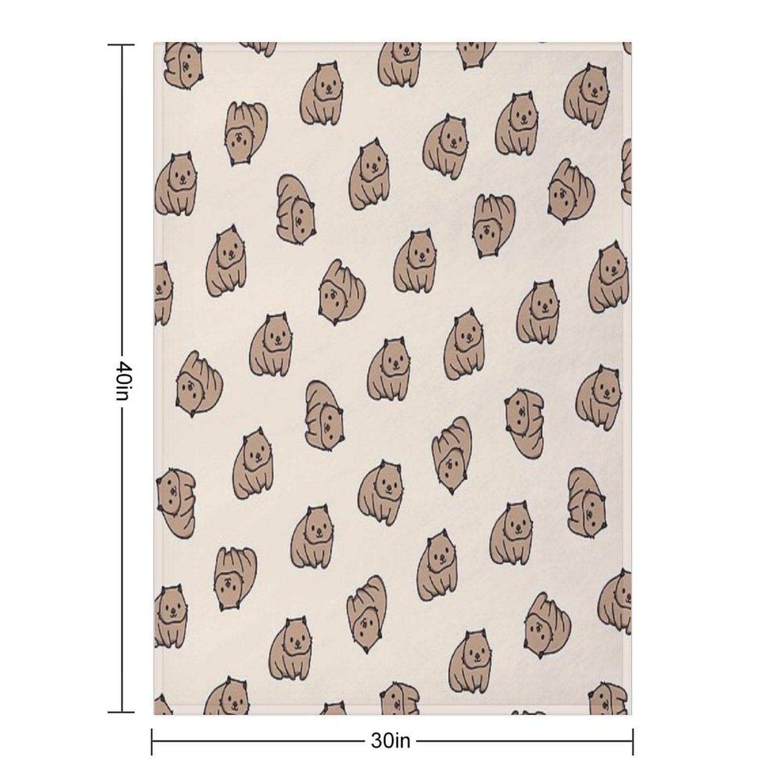 Wombat Throw Blanket