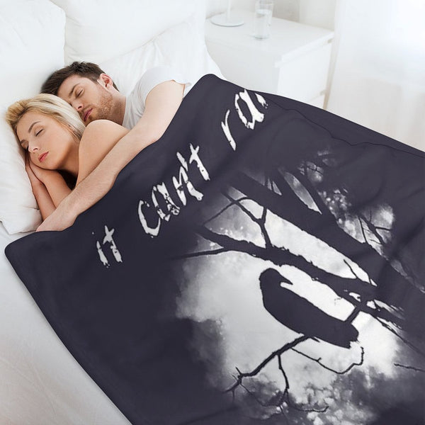 Men Women The Crow Halloween Gifts For Music Fans Sustainable Throw Blanket