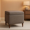Chocolate Brown Contemporary Storage Ottoman With Lid