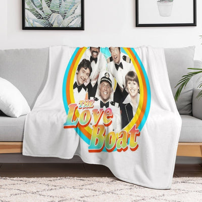 The Love Boat - Retro Eco-conscious Throw Blanket