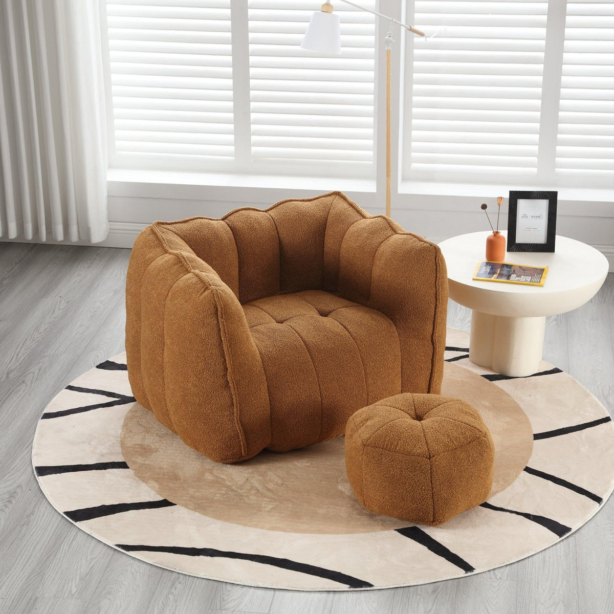 Soft Bean Bag Chair with High Resilient Foam