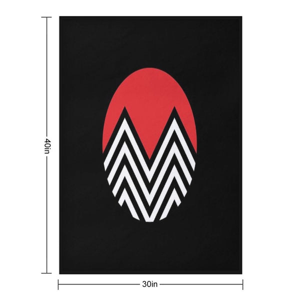 Black Lodge Lightweight Throw Blanket