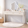 Cream Makeup Vanity - Cream White