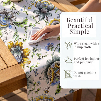 Blue Floral Table Runner – Jaco Print