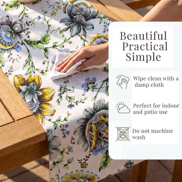 Blue Floral Table Runner – Jaco Print