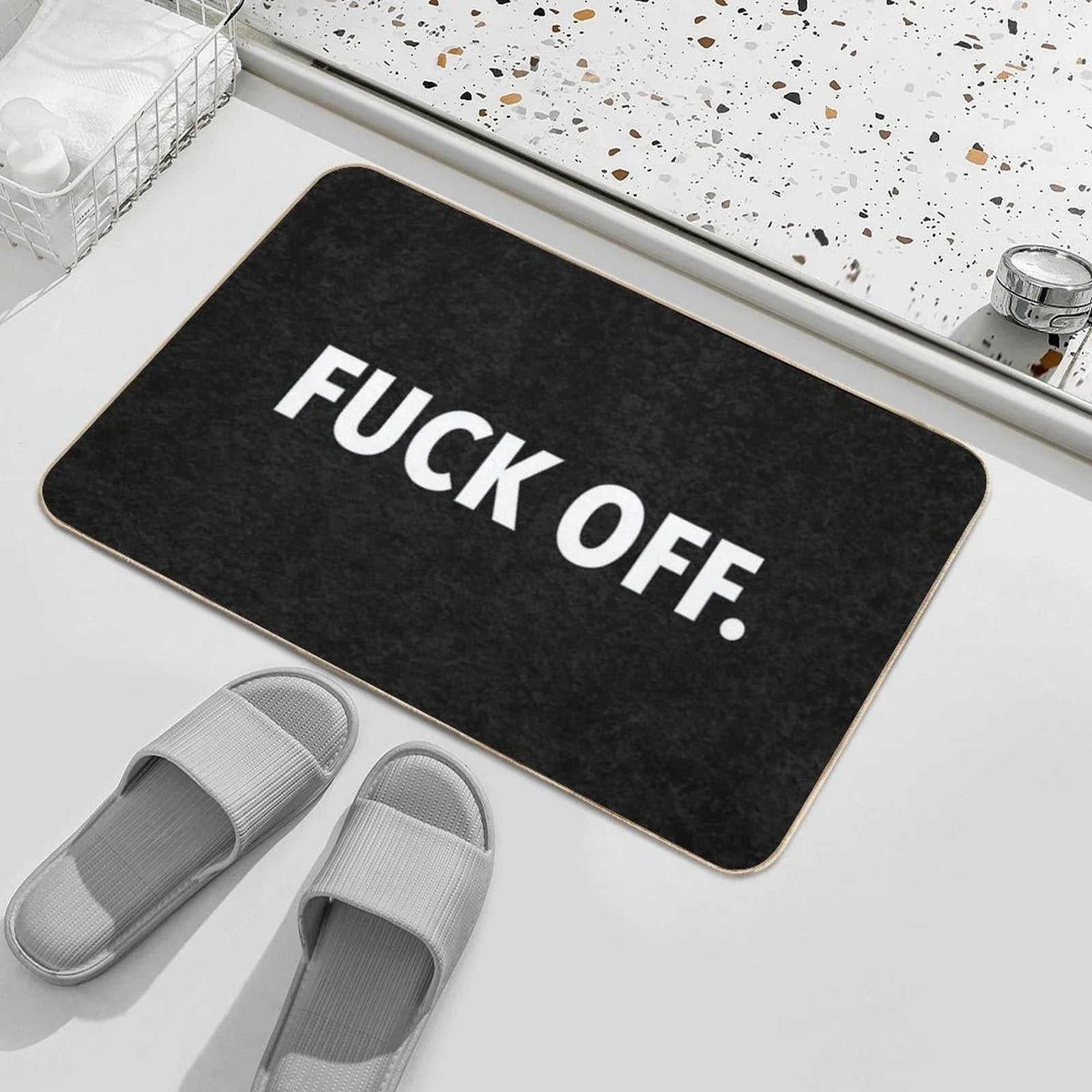 Fuck Off Bath Mat