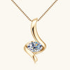 1 Carat Diamond Pendant Gold Necklace