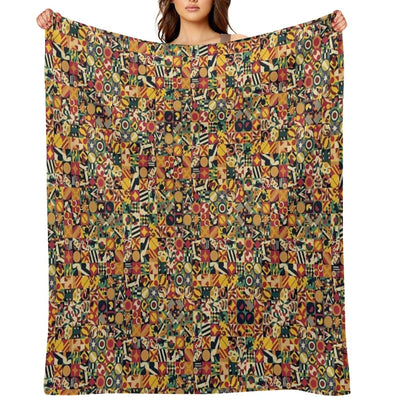 Bohemian Simple Geometric Machine-washable Throw Blanket