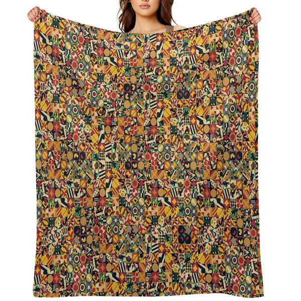 Bohemian Simple Geometric Machine-washable Throw Blanket