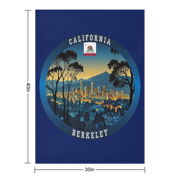 Berkeley California Travel Eco-conscious Throw Blanket