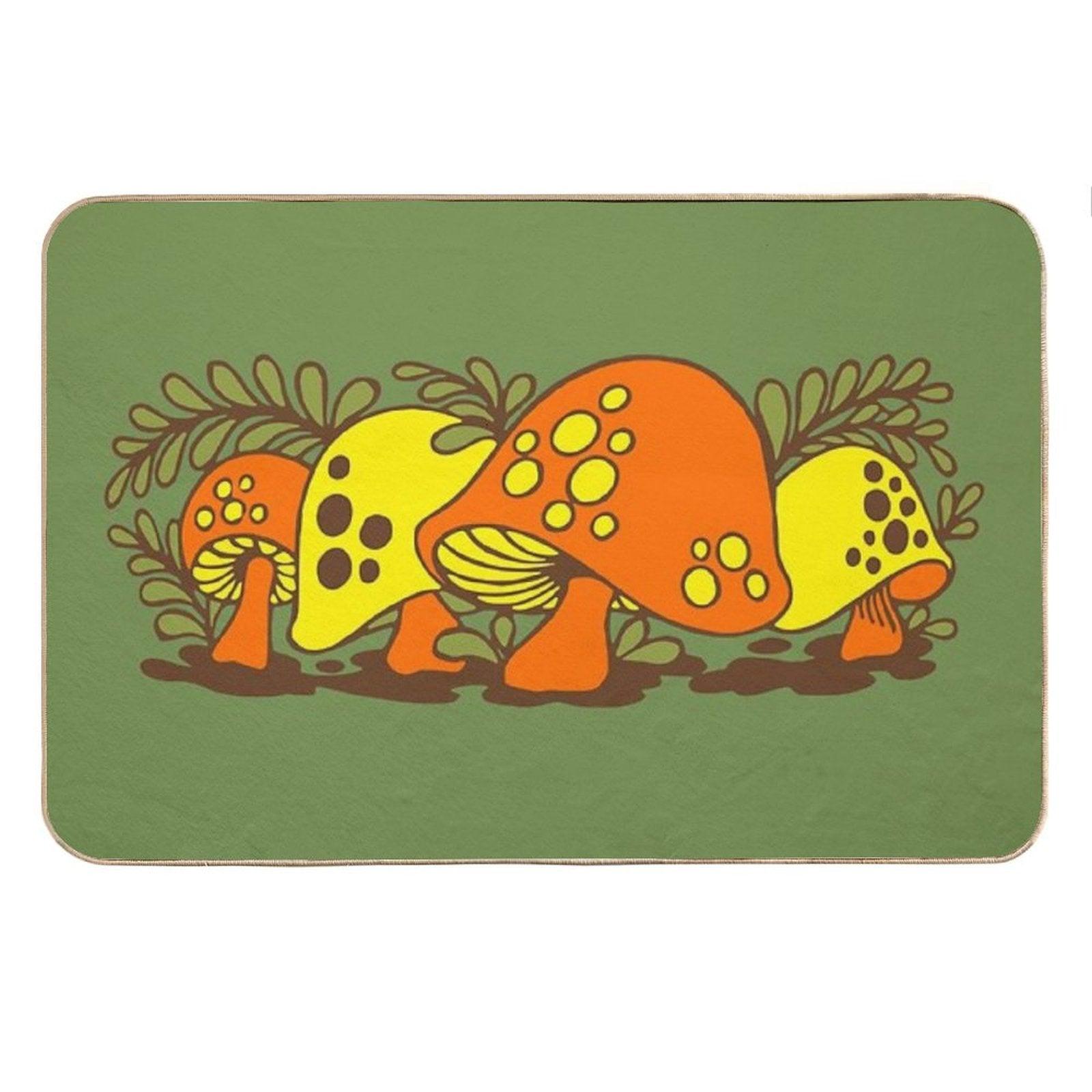 Vintage Sears Merry Mushroom Bath Mat