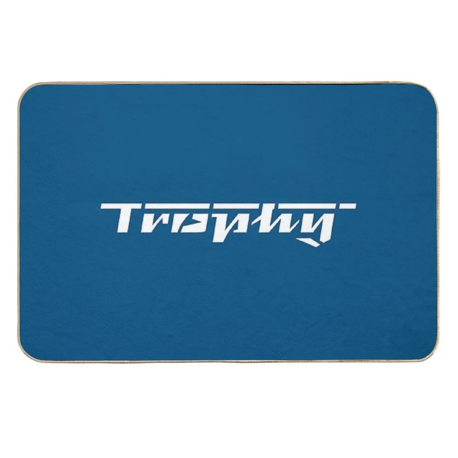 MZ Trophy Logo (white)  Repositionable Bath Mat