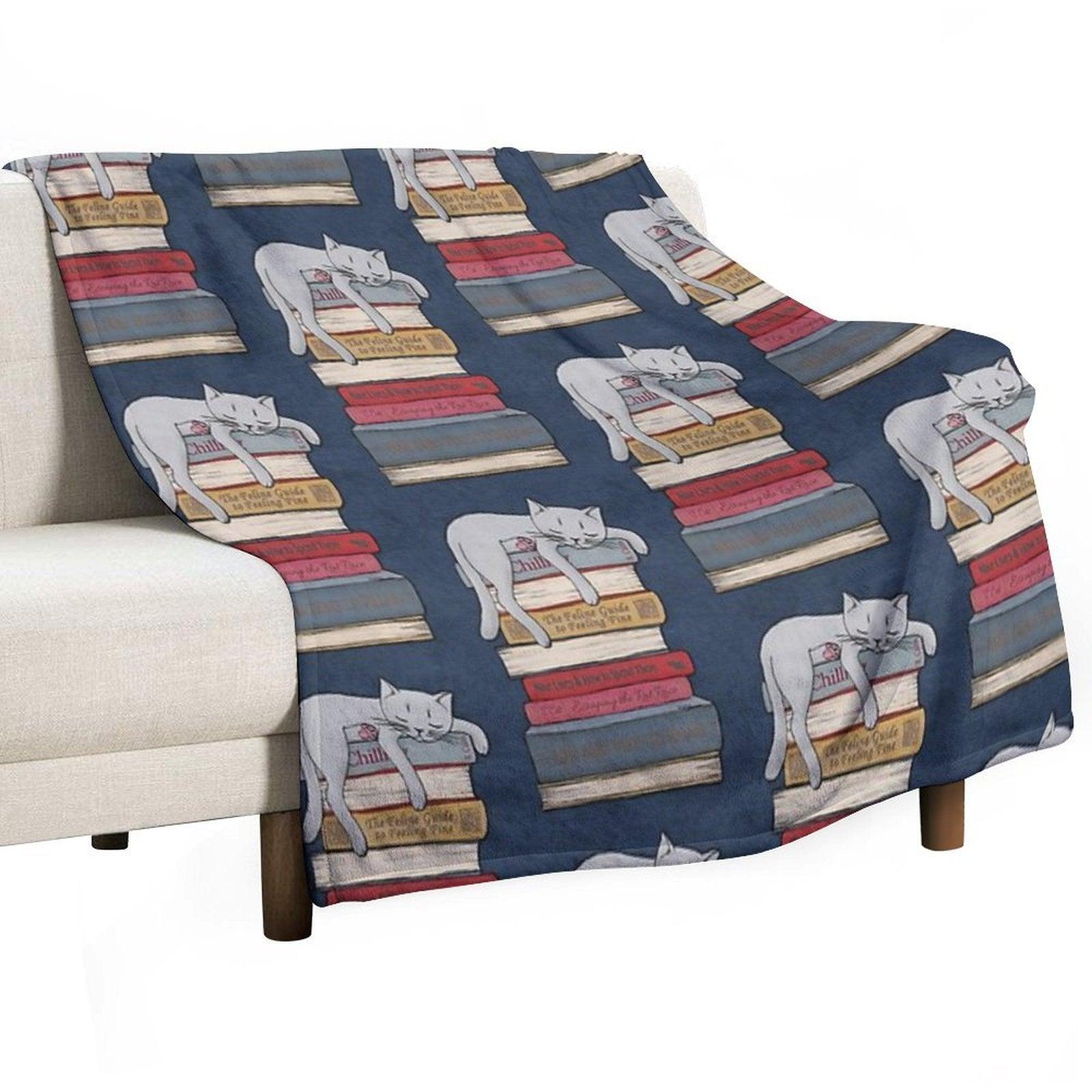 How to Chill Like A Cat Throw Blanket