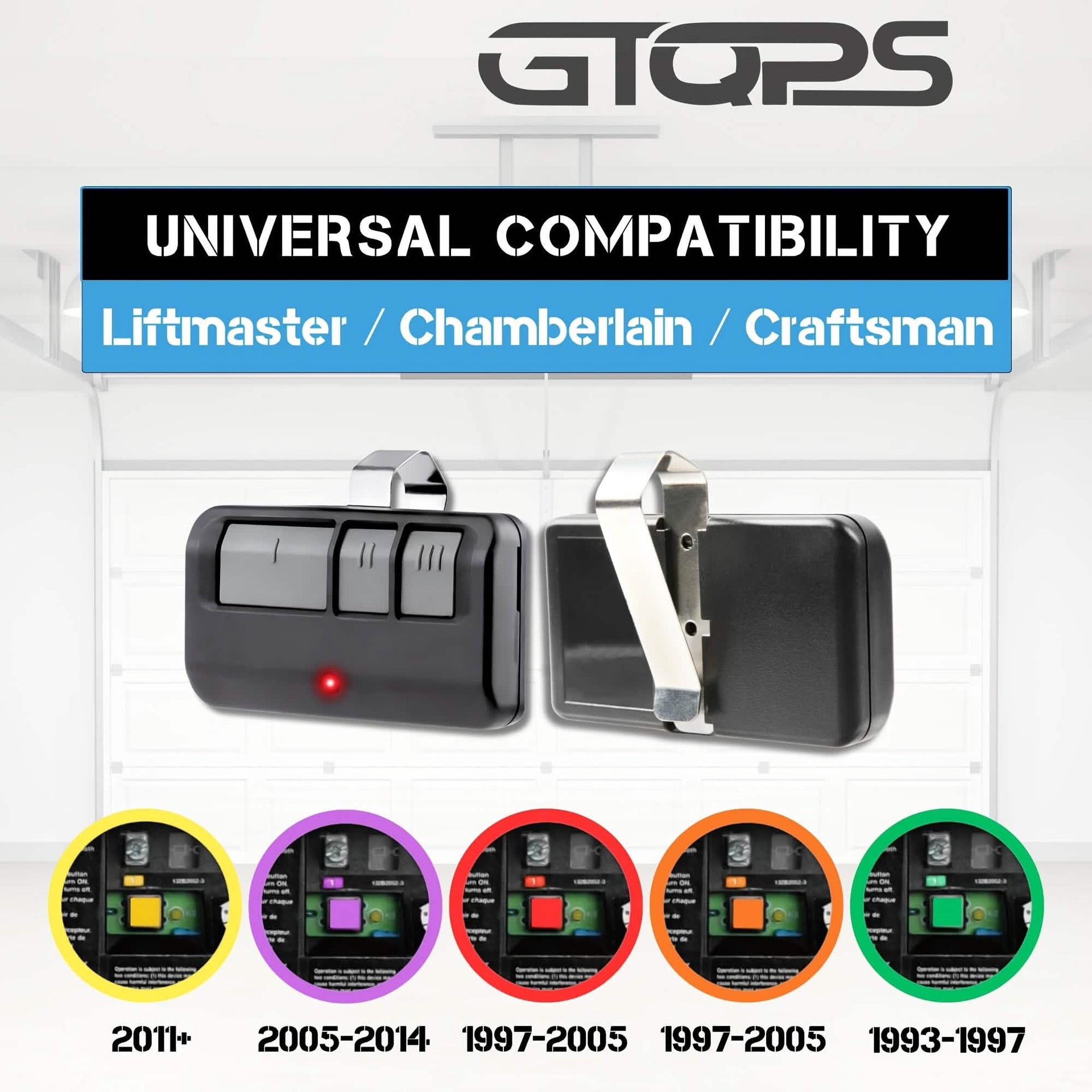 LiftMaster 893MAX 3-Button Garage Door Remote