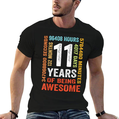 11 Years 132 Months Of Being Awesome 11th Birthday Gift T-Shirt