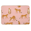 Cheetahs Pattern on Pink Bath Mat