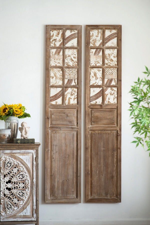 15x73.2' Wooden Decorative Panel, Decorative Wall Sculpture