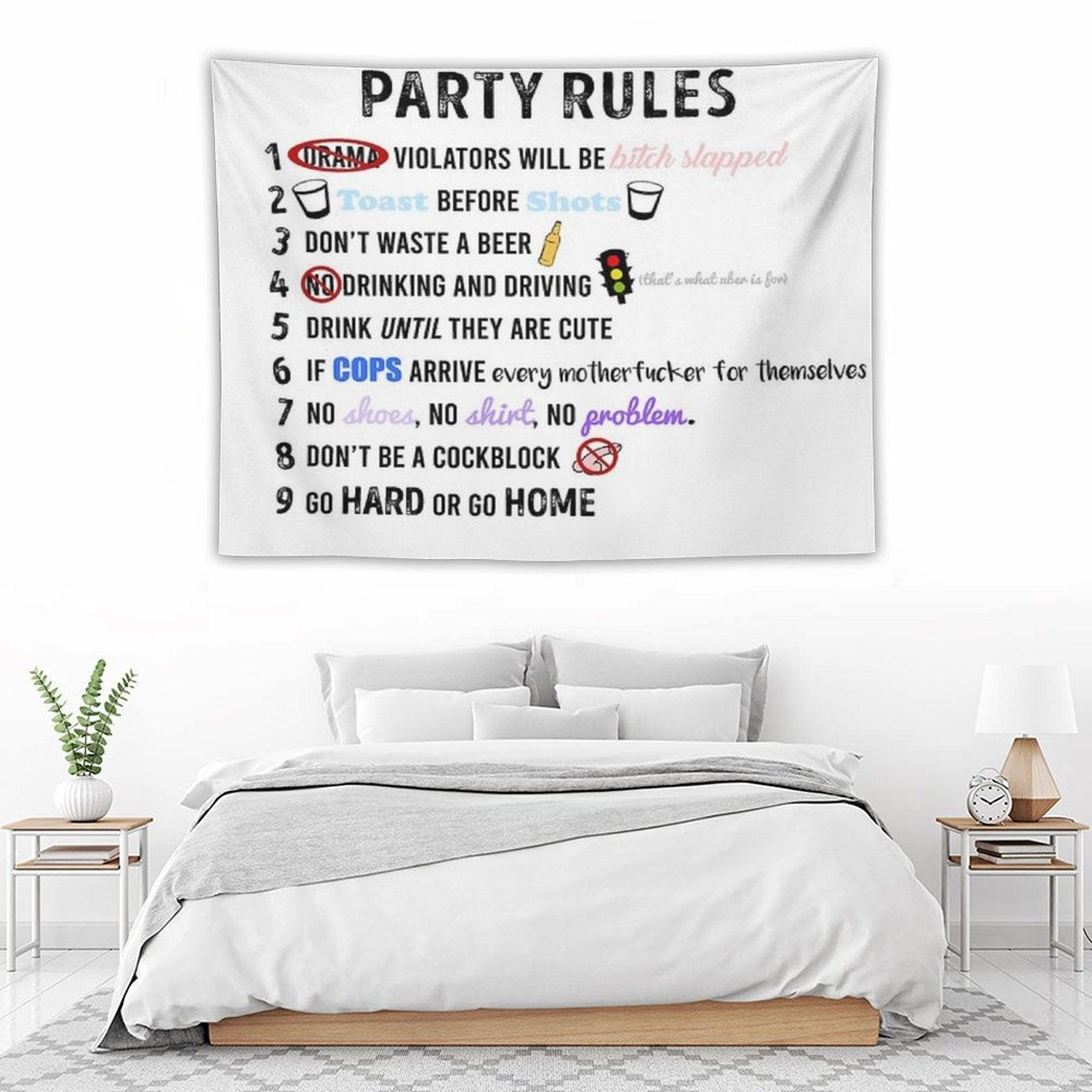 Party Rules Tapestry