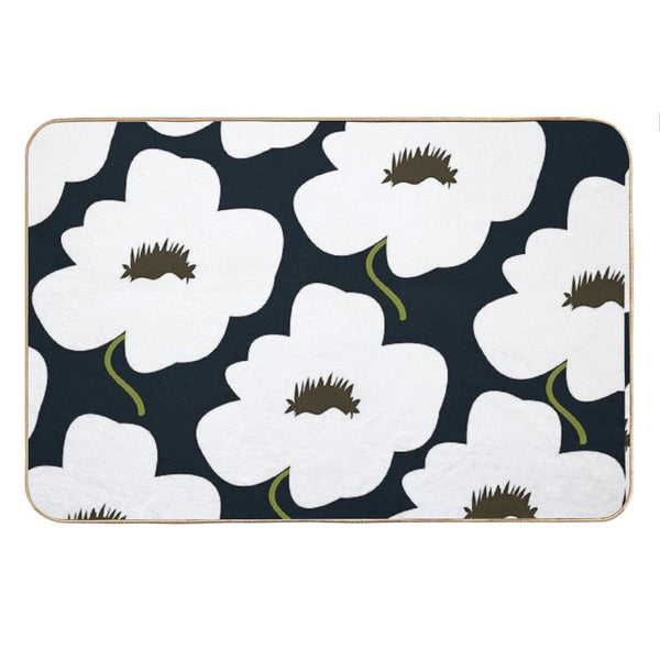 B&W Finnish Flower Bath Mat